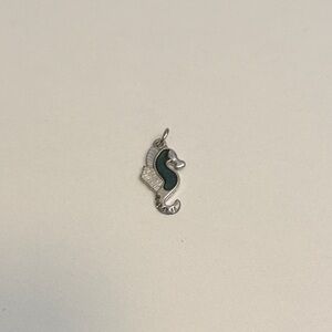 Silver Seahorse Color Changing Mood Pendant